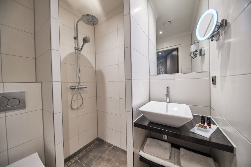 Tweepersoons Luxe Kamer met privé Sauna - Douche/toilet – afbeelding 2