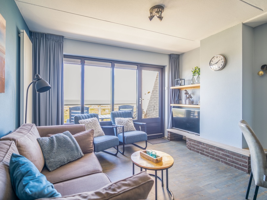 Boek hier Vakantiehuis Appartement met gezellige living en zeezicht